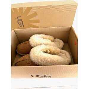 UGG Coquette Mules Size 6, Chestnut Slipper 2125, Excellent Condition